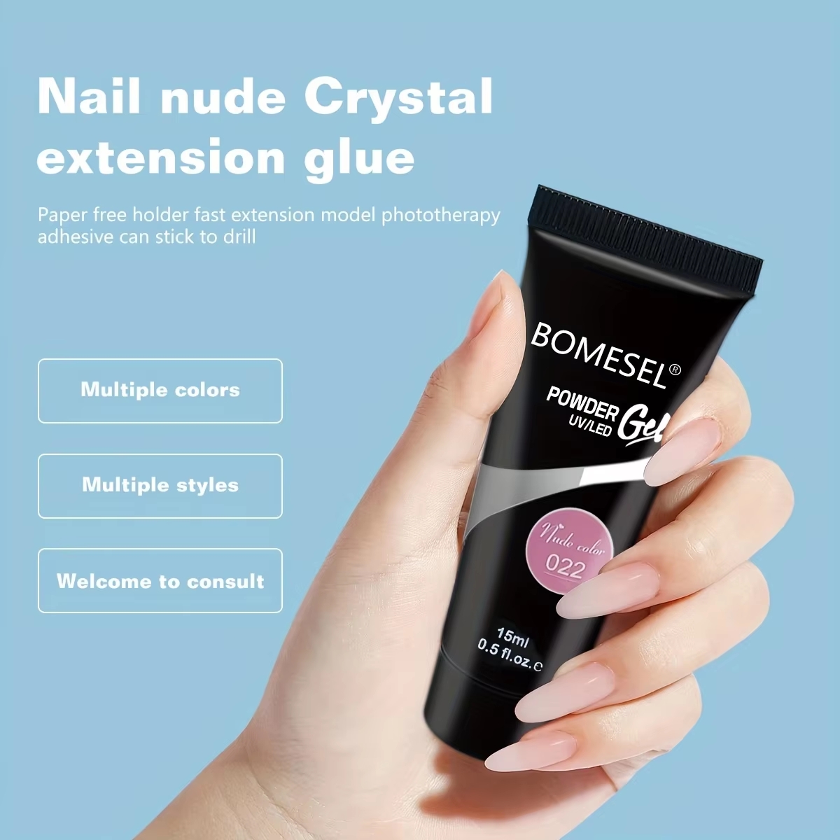 Hot Selling UV Gel Nail Builder Set Poly Gel Kit with UV Lamp and Brush for Nail Extension Acrylic Nail Polish Kit