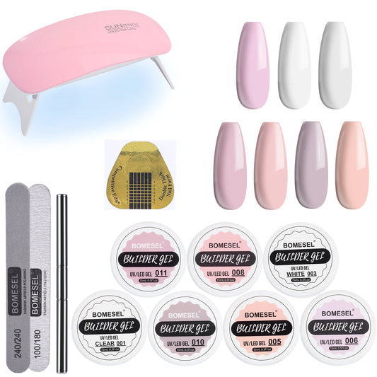 Solid Cream UV Gel Nail Polish 7-Color Manicure Set for Nail Salon OEM Bottle Beauty Cosmetics for Men