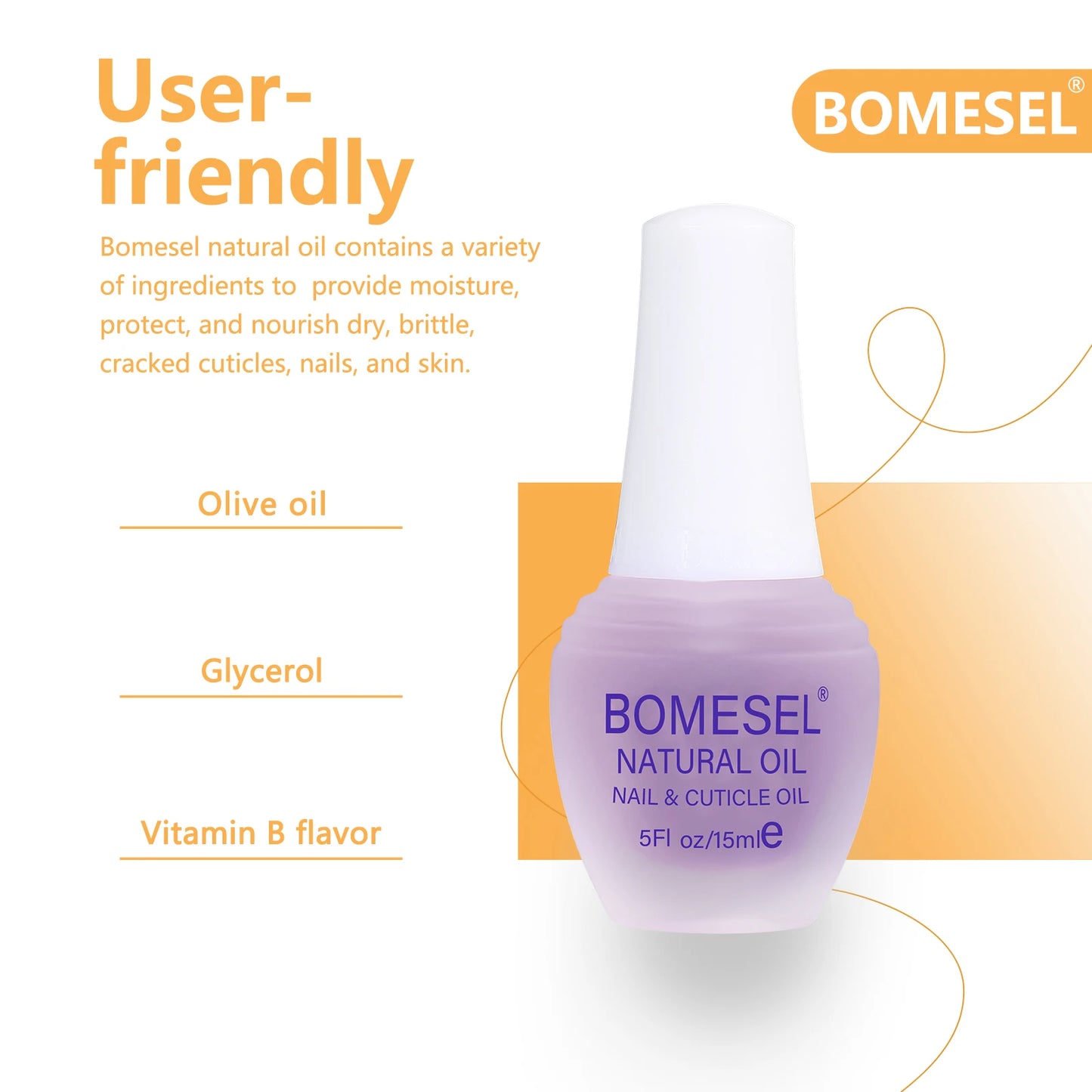 OEM Custom Design 15ml Natural Cuticle Oil Bottle Natural Plant Moisture for Nails