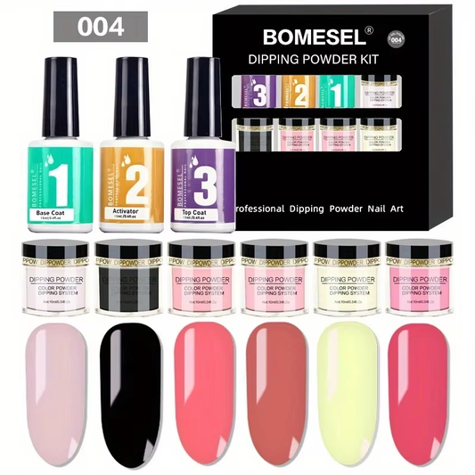 Professional Custom Eco-Friendly Nail Dipping Powder Starter Kit Professional Custom Private Label Acrylic Dipping Powder Set