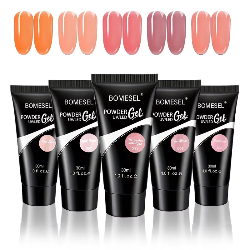 30ml Real Poly Acrylic Gel Camouflage Natural Clear Crystal Nail Builder UV Led Nail Art Gel Polish Wholesale Polys Nails Gels