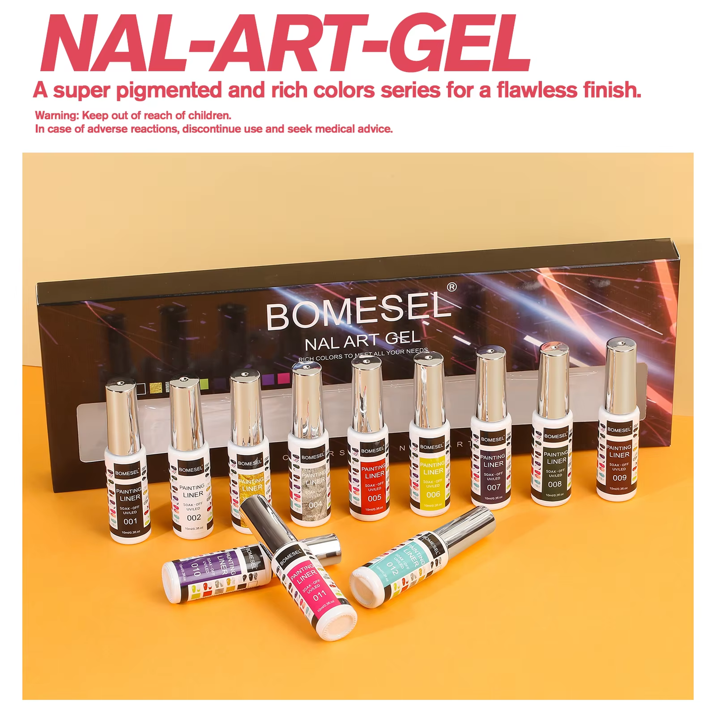 Gel Polish Cosplay Theme Kit 10pcs Long Wear Base Coat and Top Coat LED Lamp Source for DIY Discount Price