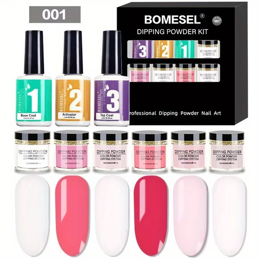 Professional Custom Eco-Friendly Nail Dipping Powder Starter Kit Professional Custom Private Label Acrylic Dipping Powder Set