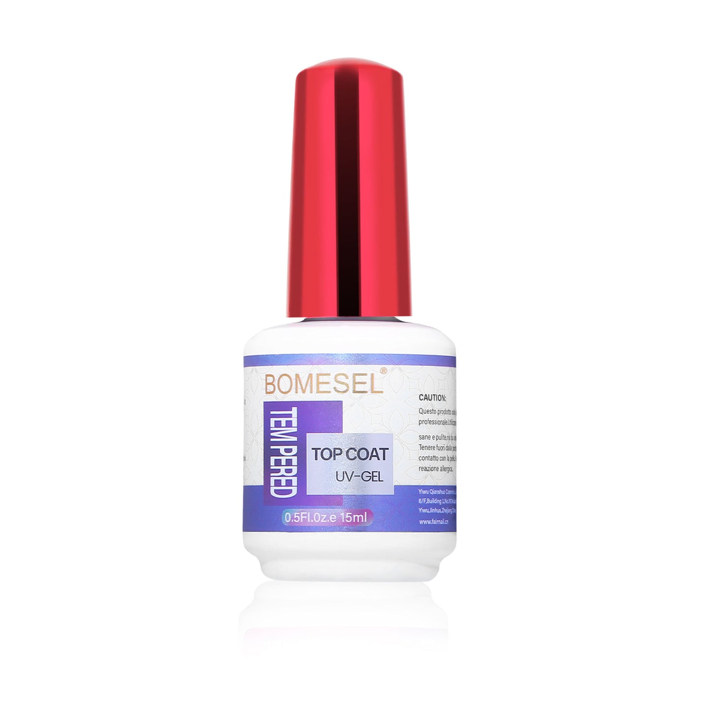 15ml UV Gel Nail Non Toxic Top Coat No Wipe Top Coat Resin Material Tempered Top Coat